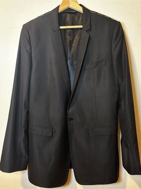Dolce & Gabbana Black Men's Single-Breasted Suit Jacket